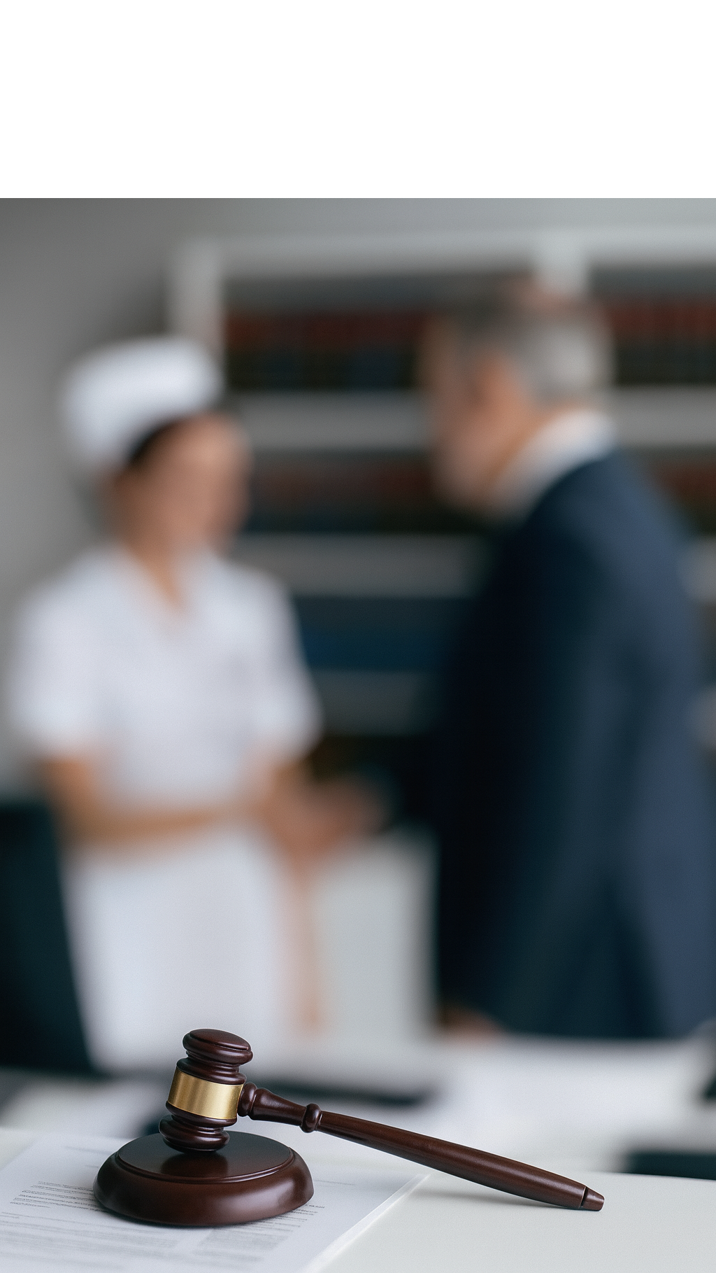 Image of nurse and lawyer